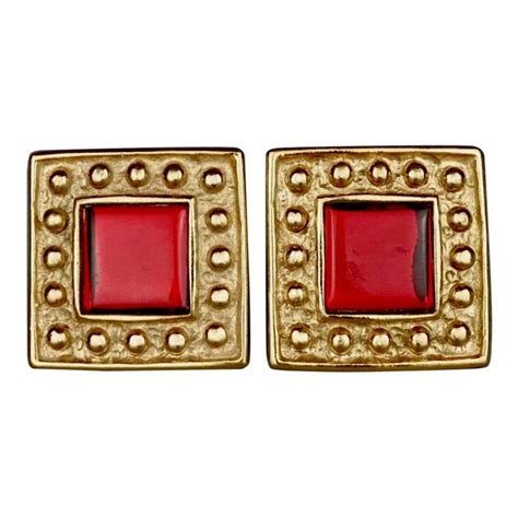 ysl smykke|ysl square earrings.